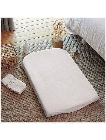 Housse de matelas à langer cassonade éponge 50x75cm