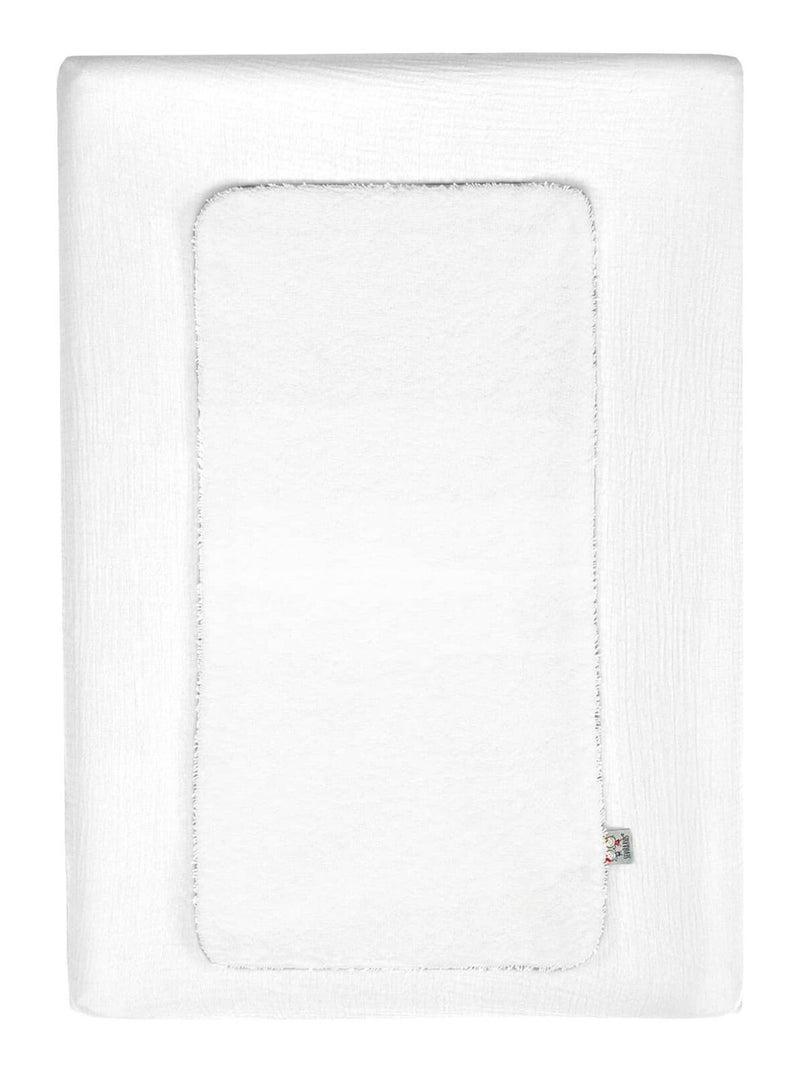 Housse de matelas à langer + éponge bambou, Jeanne SEVIRA KIDS Blanc - Kiabi