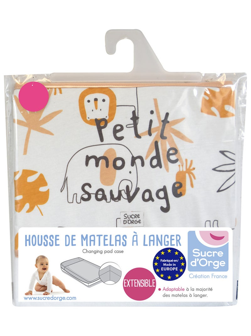 HOUSSE DE MATELAS A LANGER EPONGE Beige - Kiabi