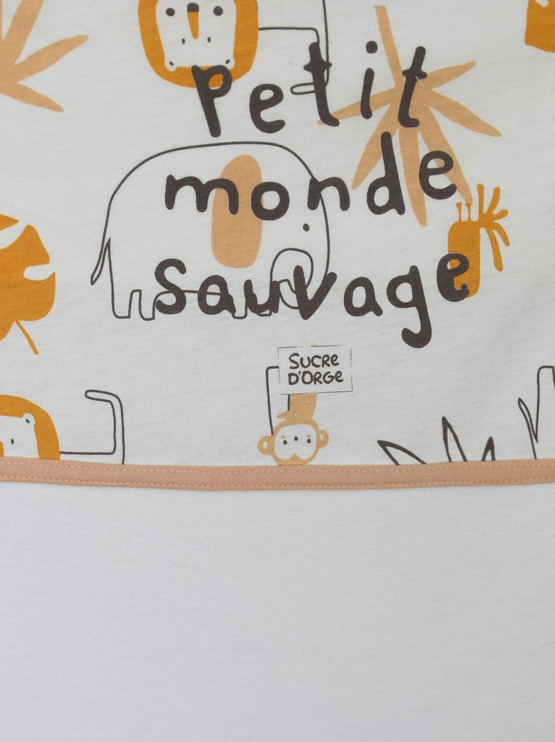 HOUSSE DE MATELAS A LANGER EPONGE Beige - Kiabi