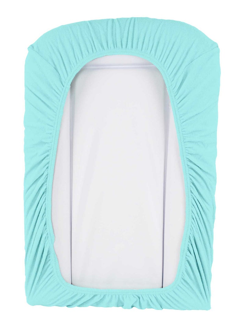 Housse de matelas à langer éponge Bleu azur - Kiabi