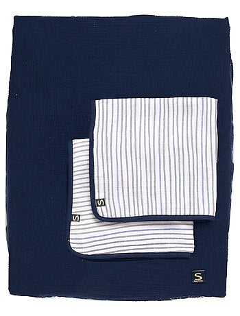 Housse de matelas à langer et linges en gaze de coton -