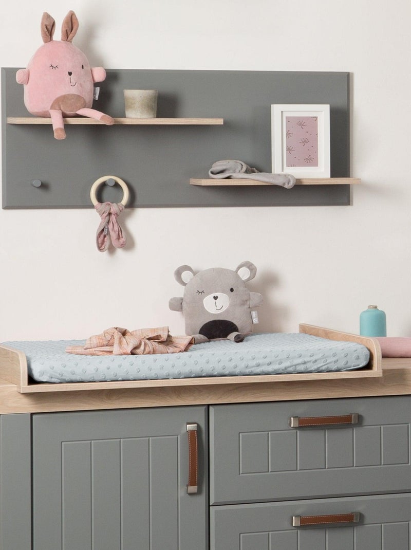 Housse de matelas à langer extensible en coton bio 'Lil Planet' ROBA Bleu clair - Kiabi