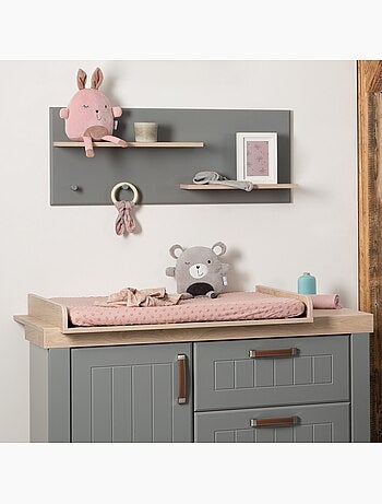 Housse de matelas à langer extensible en coton bio 'Seashells' ROBA