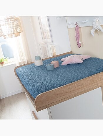 Housse de matelas à langer extensible en coton bio 'Lil Planet' ROBA