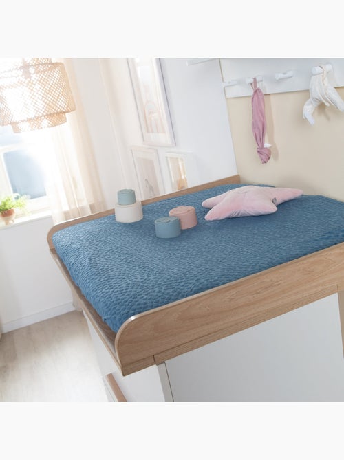 Housse de matelas à langer extensible en coton bio 'Seashells' ROBA - Kiabi Housse de matelas à langer extensible en coton bio 'Seashells' ROBA - Kiabi
