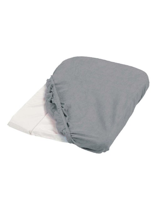 Housse de matelas à langer gris éponge 50x75cm - Kiabi