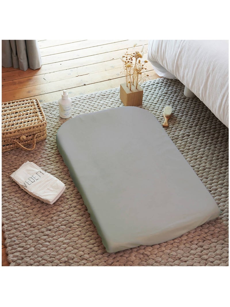 Housse de matelas à langer gris éponge 50x75cm Gris - Kiabi