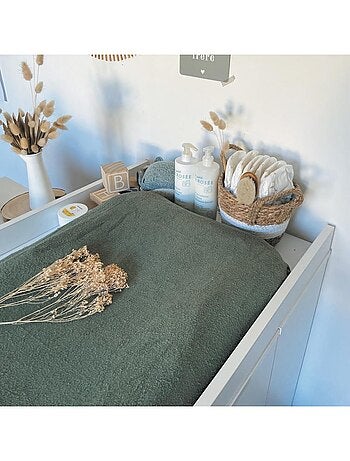 Housse de matelas à langer cassonade éponge 50x75cm