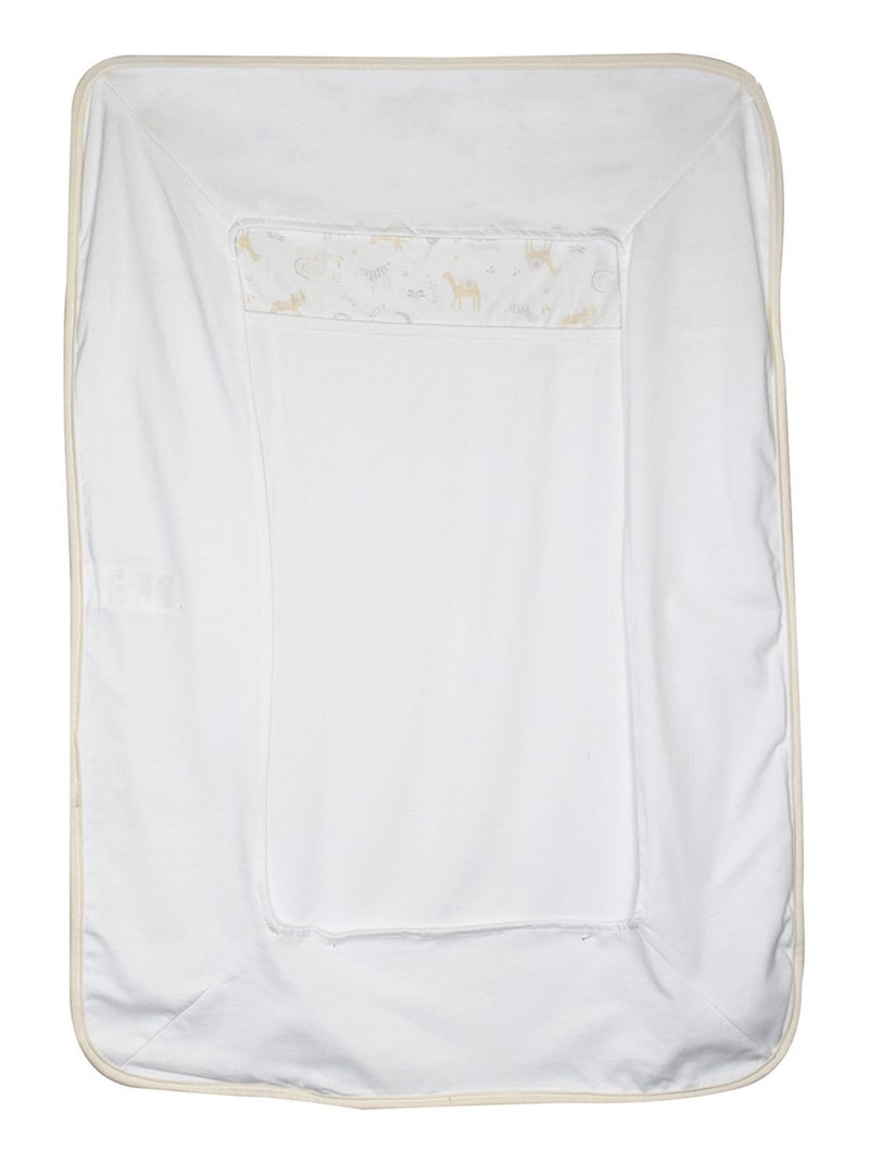 HOUSSE DE MATELAS A LANGER LOURY MAILLE Blanc - Kiabi