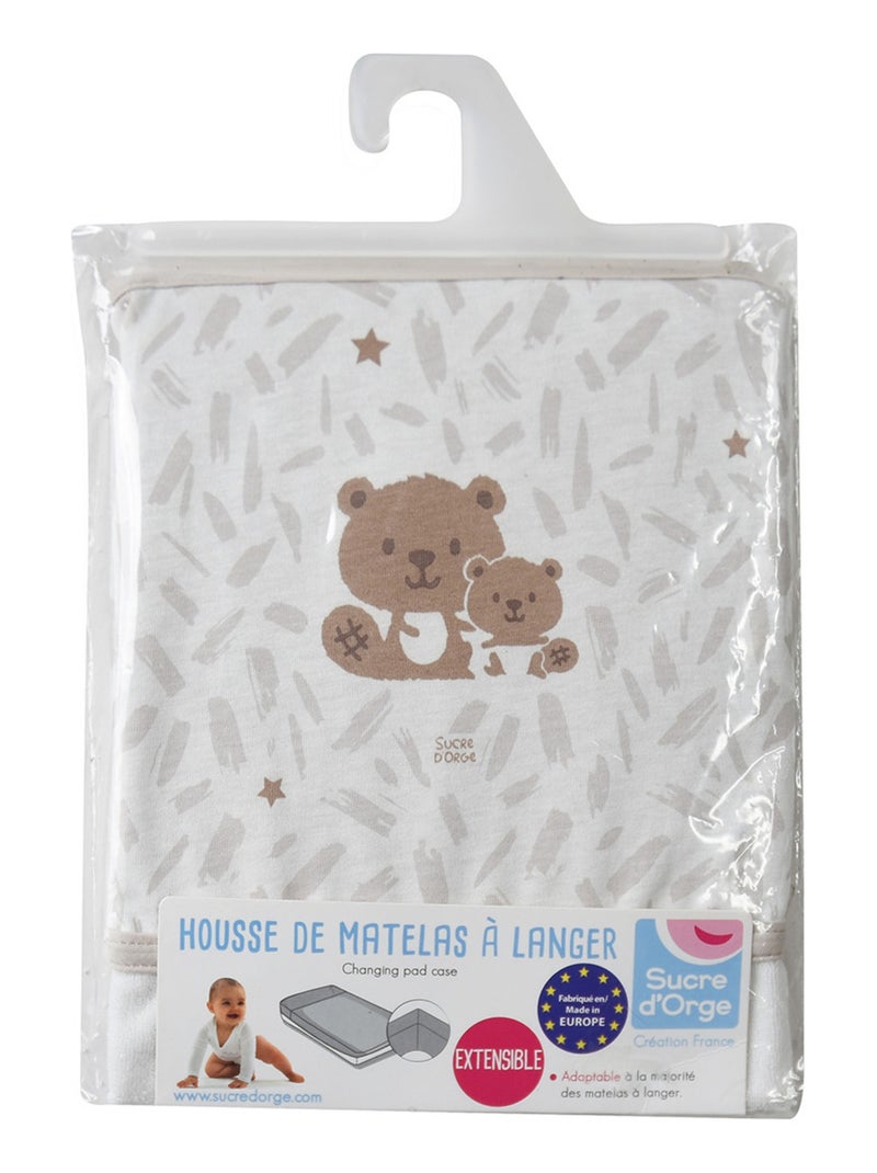 HOUSSE DE MATELAS A LANGER MAILLE Gris - Kiabi