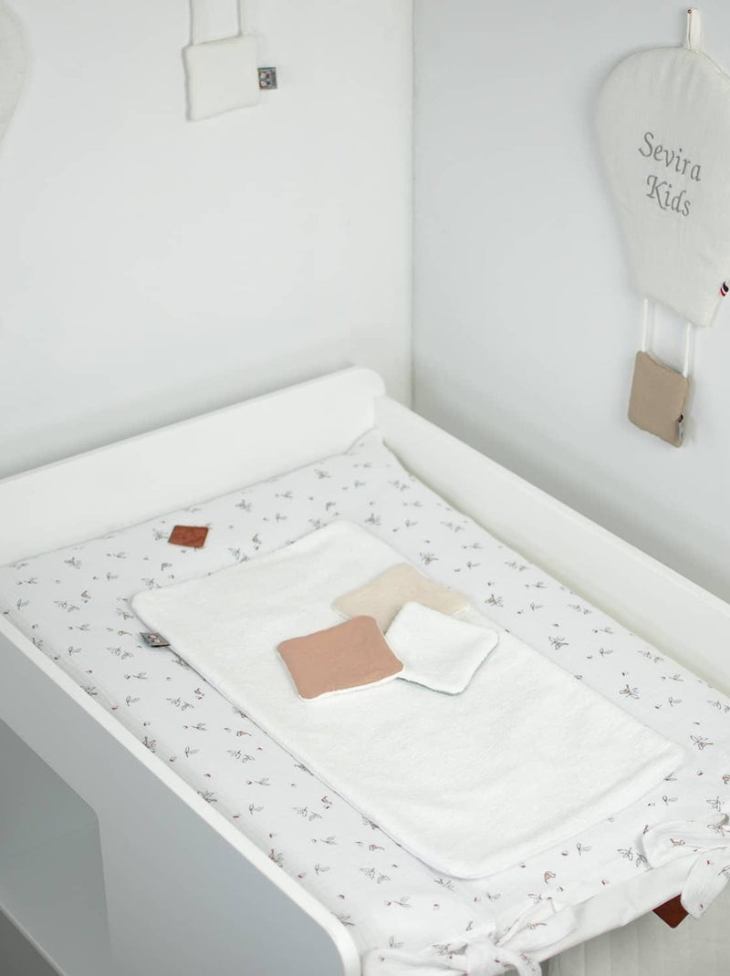 Housse de matelas à langer, Melody SEVIRA KIDS Blanc - Kiabi