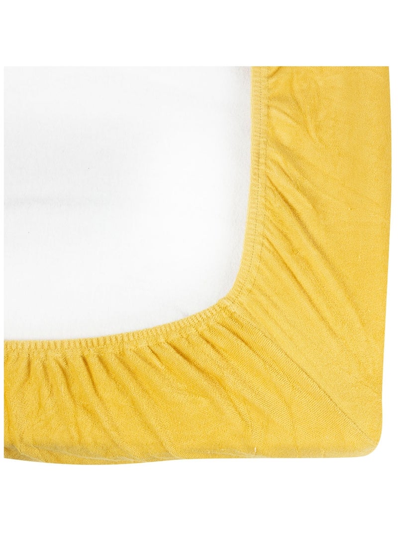 Housse de matelas à langer moutarde (70 x 50 cm) Jaune - Kiabi