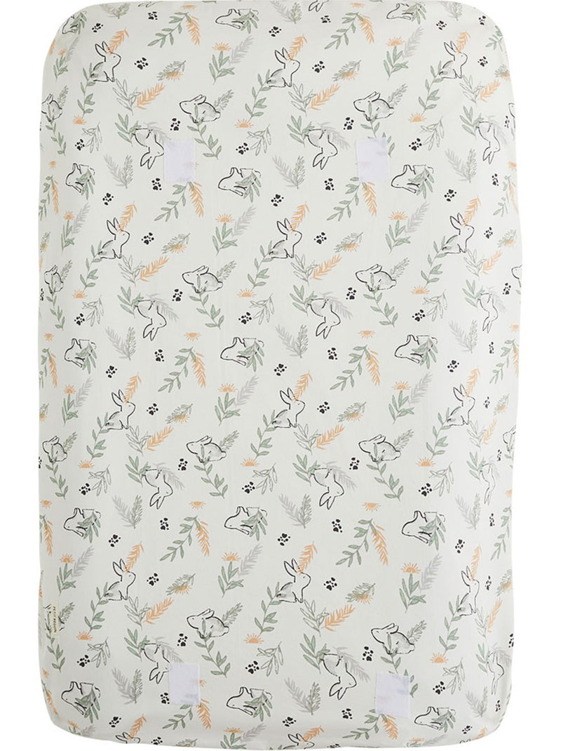 Housse de matelas à langer + tapis de change frimousse Ecru - Kiabi