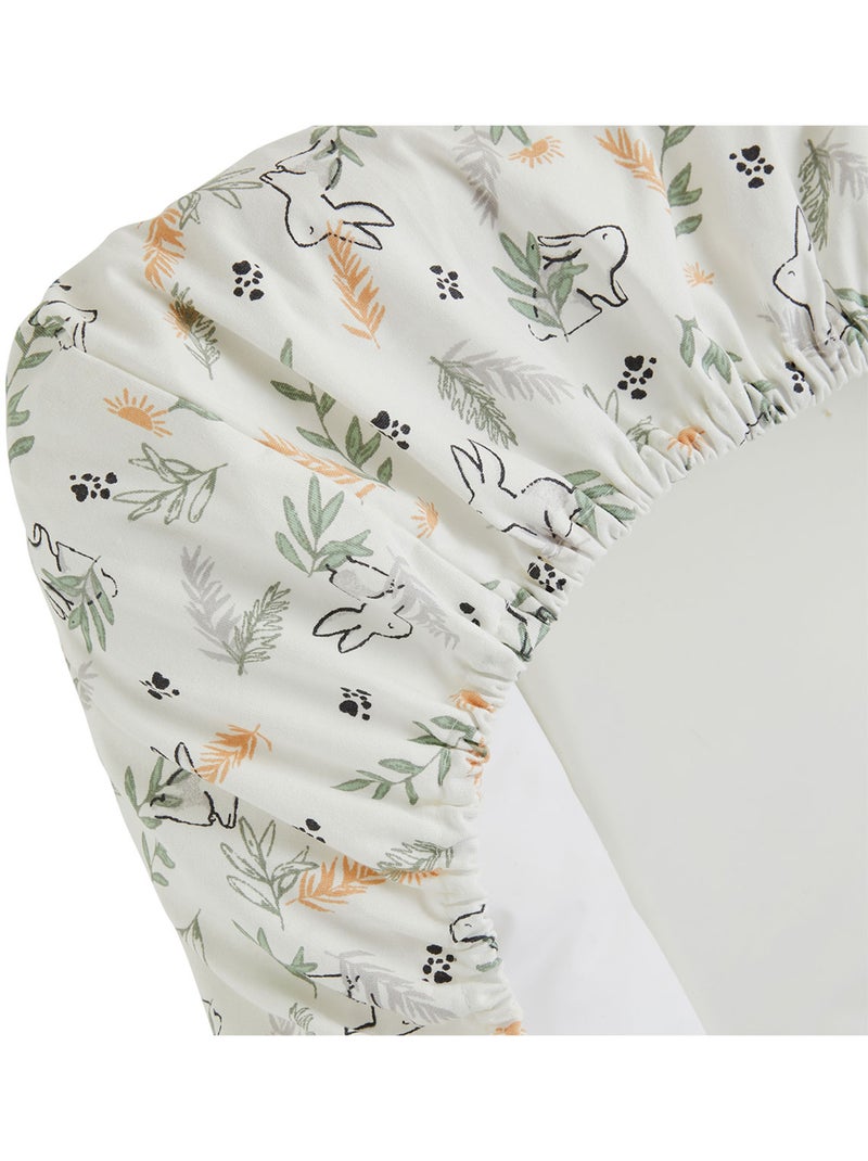 Housse de matelas à langer + tapis de change frimousse Ecru - Kiabi