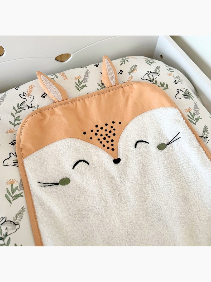 Housse de matelas à langer + tapis de change frimousse Ecru - Kiabi