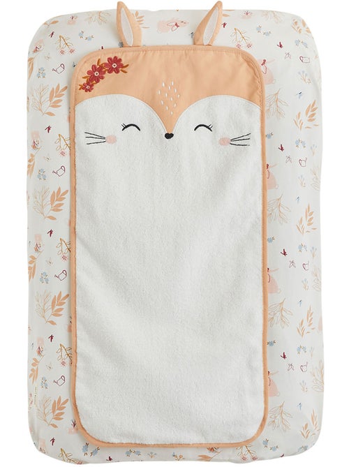 Housse de matelas à langer + tapis de change praline - Kiabi Housse de matelas à langer + tapis de change praline - Kiabi