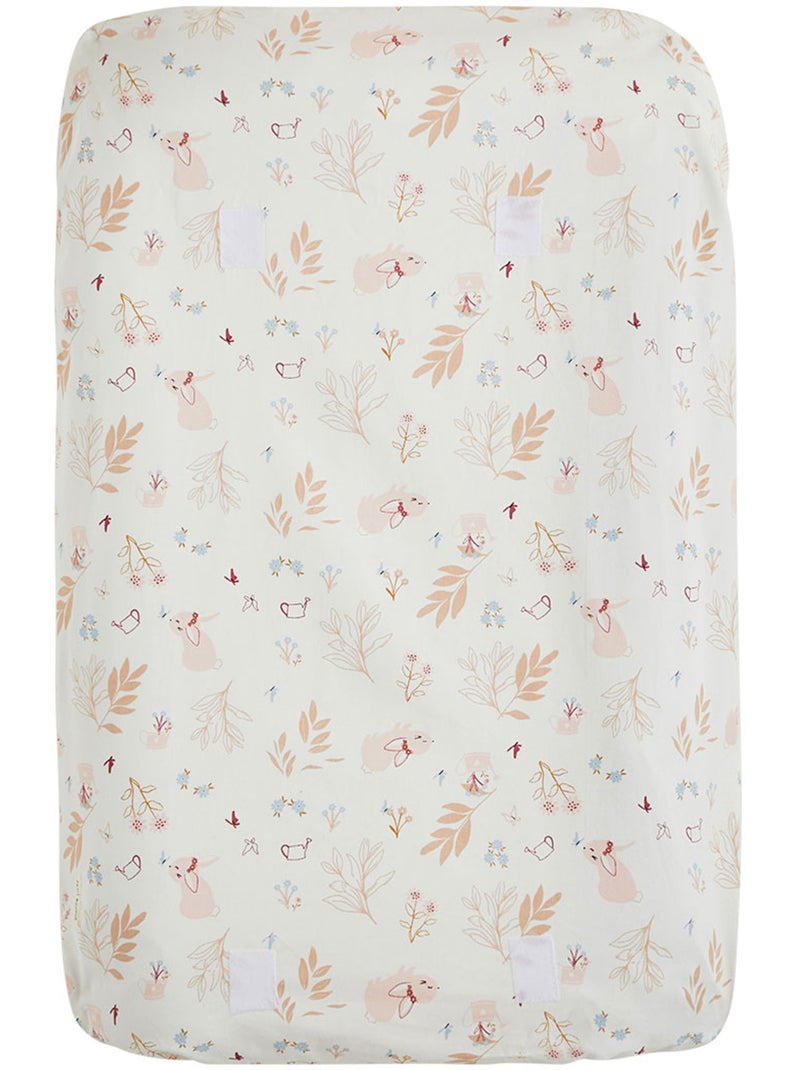 Housse de matelas à langer + tapis de change Praline Peche - Kiabi