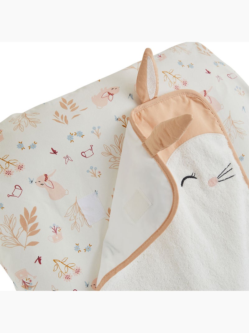 Housse de matelas à langer + tapis de change Praline Peche - Kiabi