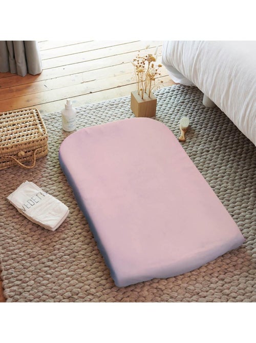 Housse de matelas à langer vieux rose éponge  50x75cm - Kiabi