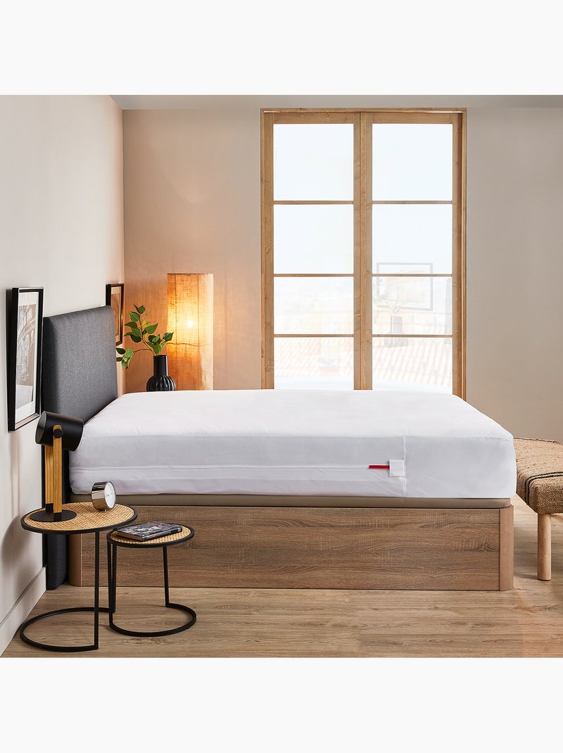 Housse de Matelas Anti-punaises de Lit Imperméable et Respirante Blanc - Kiabi