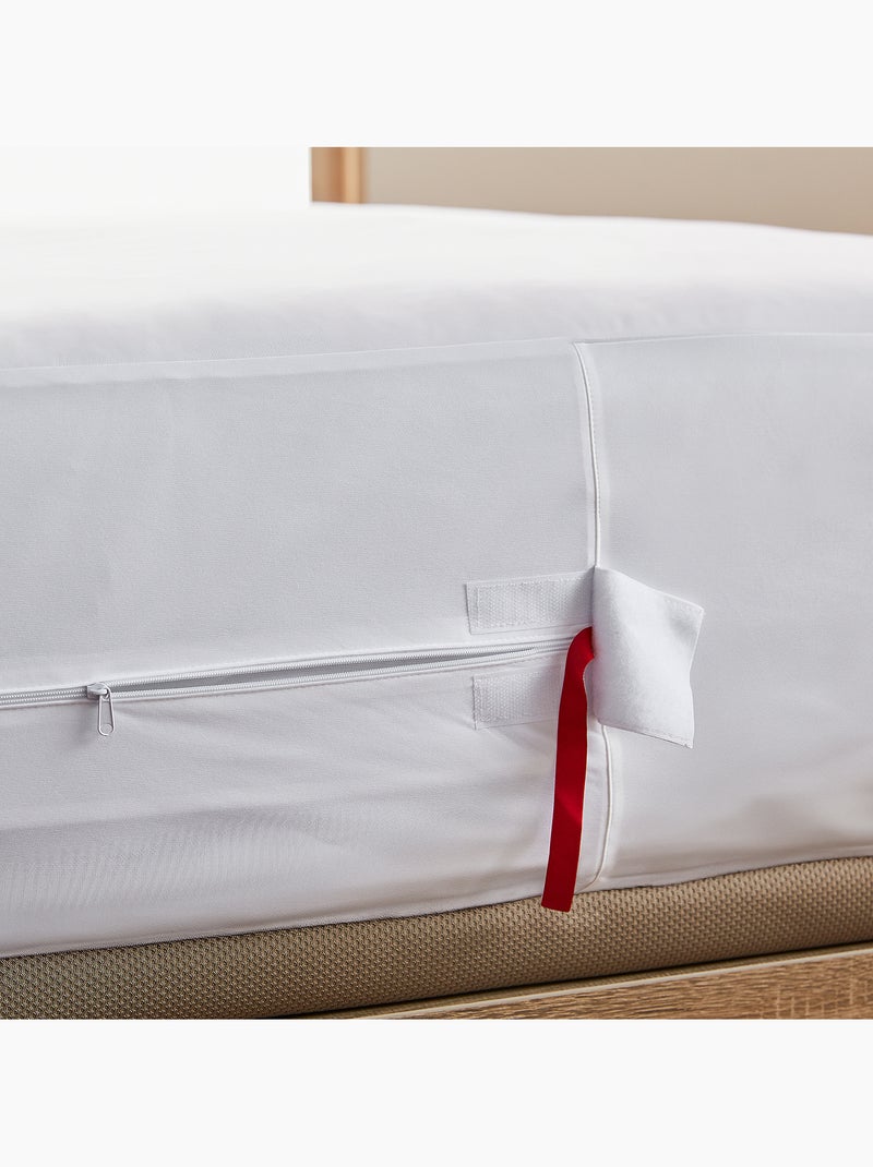 Housse de Matelas Anti-punaises de Lit Imperméable et Respirante Blanc - Kiabi