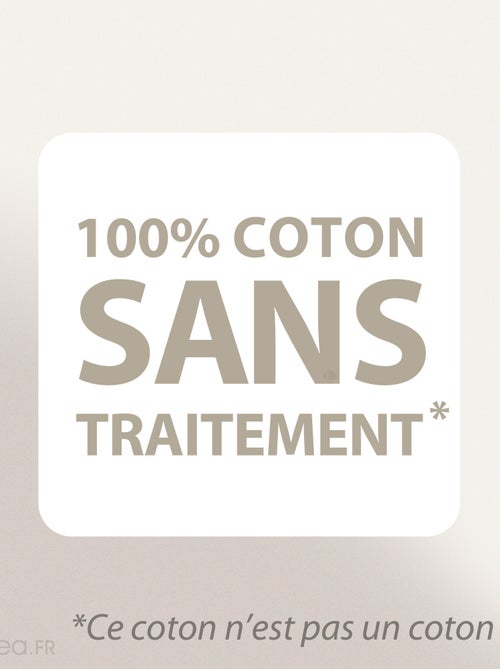 Housse de matelas AUBIN coton gratté 2 faces 220g/m² - Kiabi