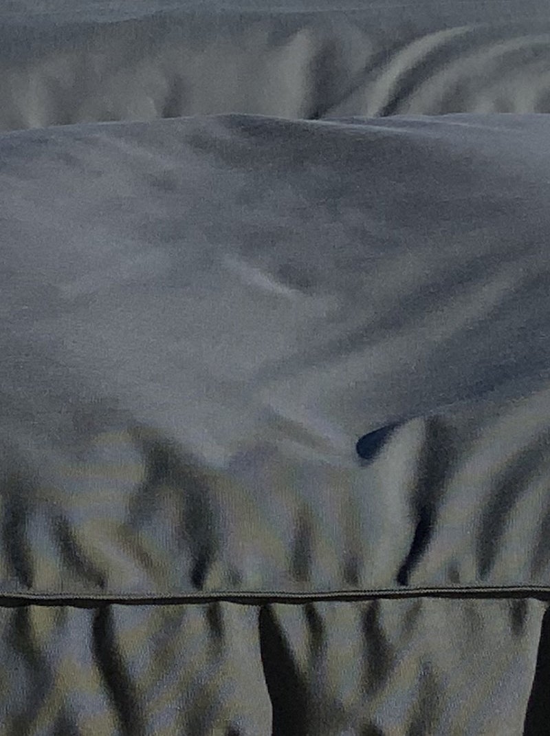 Housse de matelas bain de soleil gris anthracite - Kiabi