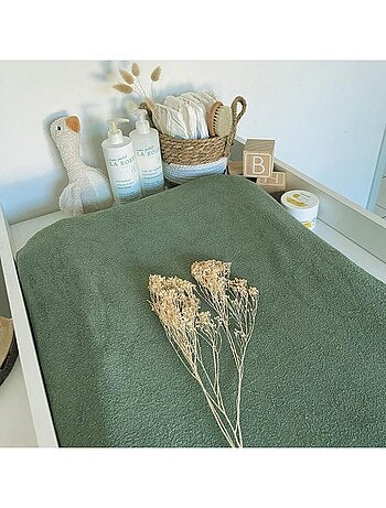 Housse de matelas ? langer cassonade ?ponge 50x75cm