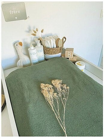 Housse de matelas ? langer cassonade ?ponge 50x75cm