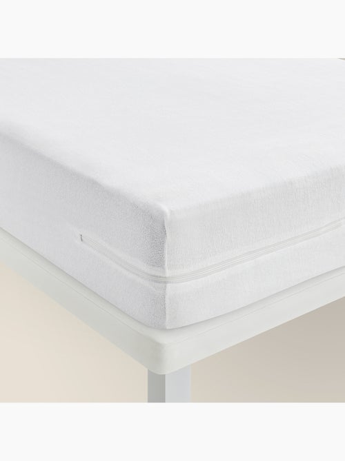 Housse de Matelas Respirante à l'Aloe Vera , Tissu Éponge Doux et Protection Intégrale - Kiabi