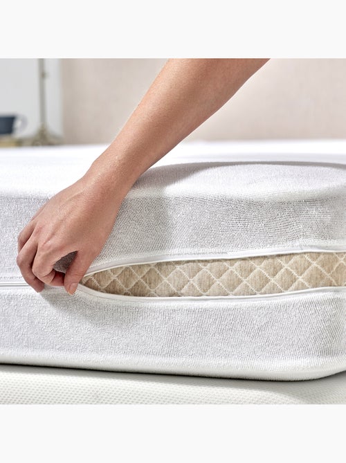 Housse de Matelas Respirante à l'Aloe Vera , Tissu Éponge Doux et Protection Intégrale - Kiabi