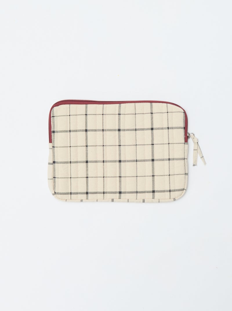Housse de PC ou de tablette  - 11 pouces Beige - Kiabi
