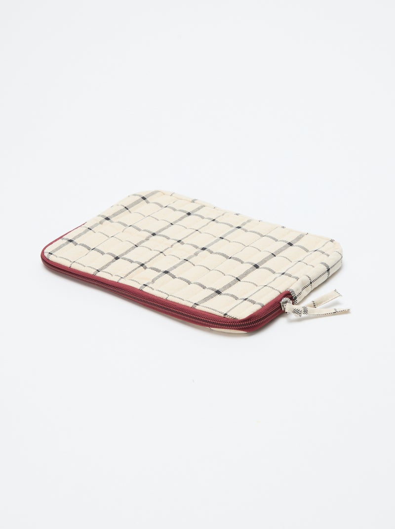 Housse de PC ou de tablette  - 11 pouces Beige - Kiabi