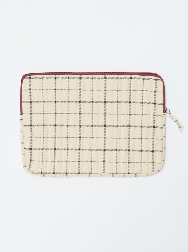 Housse de PC ou de tablette - 15 pouces Beige - Kiabi