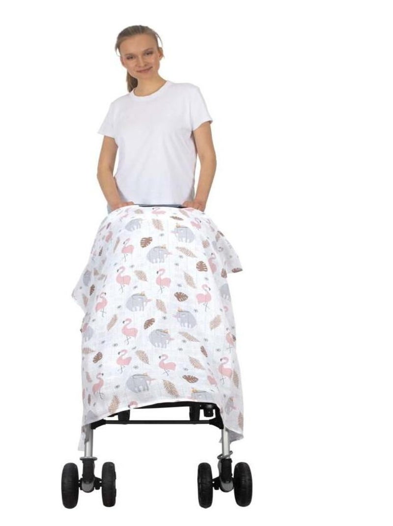 Housse de pousette IMPRIME MOUSSELINE Multicolore - Kiabi