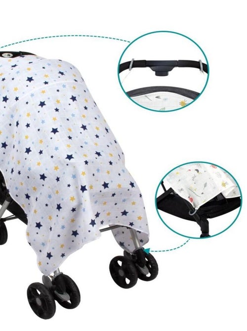 Housse de poussette IMPRIME MOUSSELINE - Kiabi