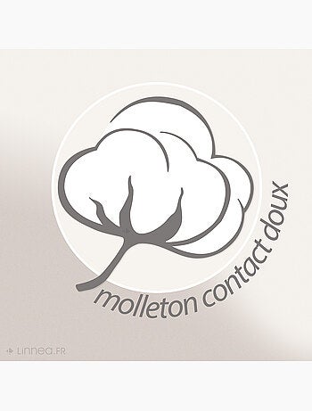 Housse de Protection d'oreiller AUBIN coton gratté 2 faces 220g/m²