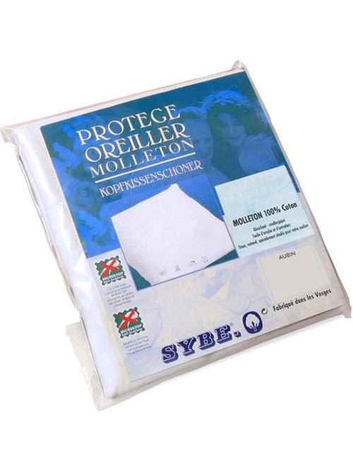 Housse de Protection d'oreiller AUBIN coton gratté 2 faces 220g/m² - Kiabi