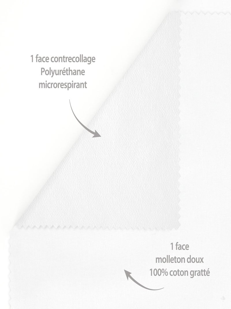Housse de protection d'oreiller imperméable ARNON Fermeture éclair (Zip) Blanc - Kiabi