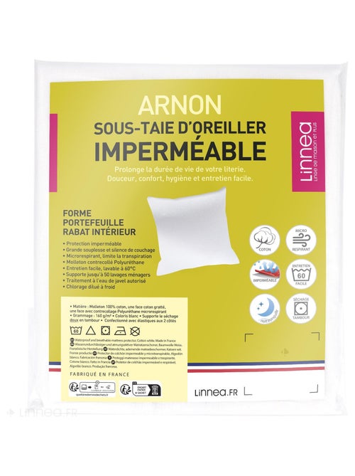 Housse de protection d'oreiller imperméable ARNON Rabat portefeuille - Kiabi