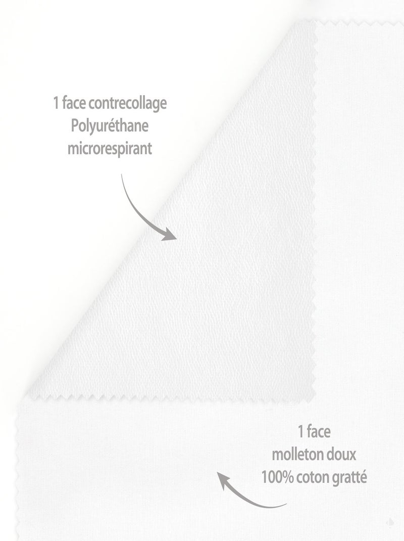 Housse de protection d'oreiller imperméable ARNON Rabat portefeuille Blanc - Kiabi