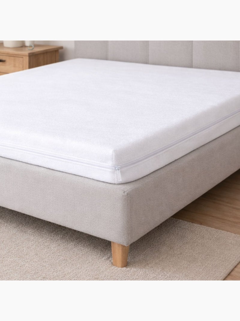 Housse de protection intégrale pour matelas Blanc - Kiabi