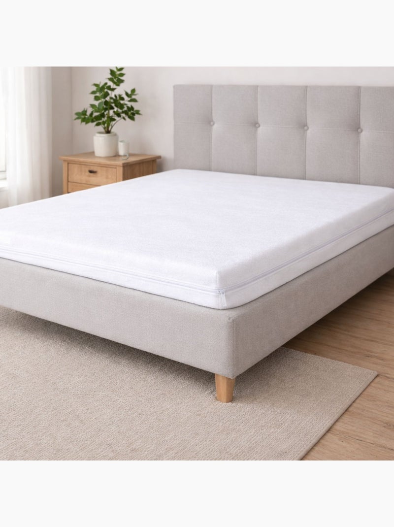 Housse de protection intégrale pour matelas Blanc - Kiabi