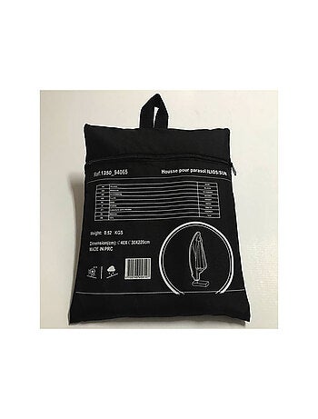 Housse de protection pour parasol - 40 x 220 cm - Noir