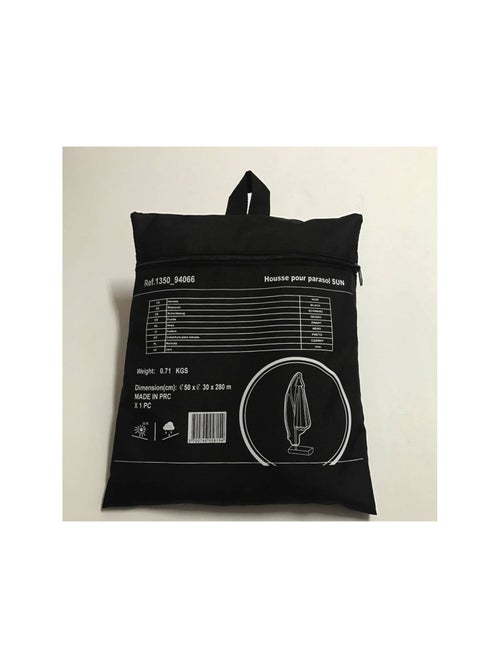 Housse de protection pour parasol - 50 x 30 x 280 cm - Noir - Kiabi Housse de protection pour parasol - 50 x 30 x 280 cm - Noir - Kiabi
