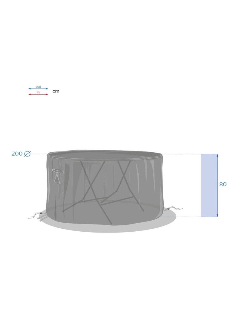 Housse de protection pour table ronde HAMBO Gris - Kiabi