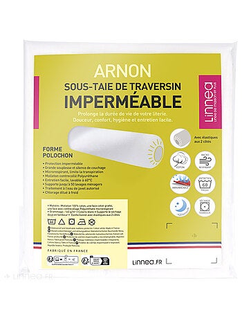 Housse de protection traversin imperméable ARNON