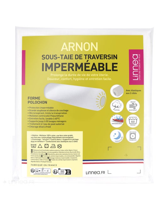 Housse de protection traversin imperméable ARNON - Kiabi