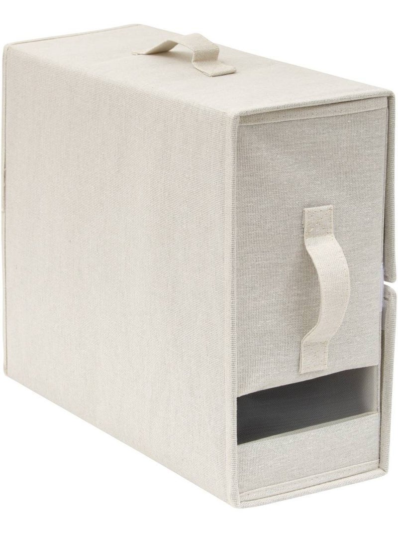 Housse de rangement rectangulaire dressy plus Beige - Kiabi